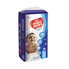 Happy Nappy Pant L 34pc (9-14kg)