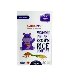 Groomy Organic Instant Brown Rice Powder - 200g