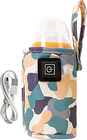 Portable USB Bottle Warmer (5 V), Milk Water Warmer Safe Insulated Baby Bottle Stroller Bag Multipurpose On The Go Outdoor Winter for Mom Daycare Travel