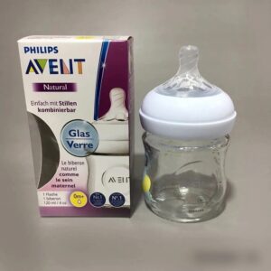 Philips AVENT Natural Wide Neck Glass Feeder Bottle 125Ml