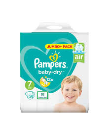 UK Pampers belt 7, 58Pc (15kg)