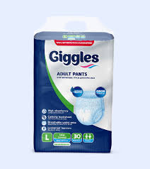 Giggles Adult Diaper Large 30 Pcs (Pant Style)