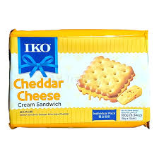 IKO Cheddar Cream Sandwich Crackers, 10 Pack Individually Wrapped 180g