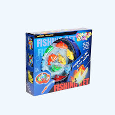 Realistic Action Fishing Set Toy