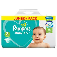 Pampers Baby Dry Size 3 belt 6-10 kg- 100 pcs (UK)