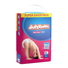 Supermom Baby Diaper - Extra Large - 40 pcs, super saver pack