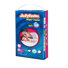 Supermom Baby Pant Diaper Small (0-8) kg Super Saver Pack 42pcs
