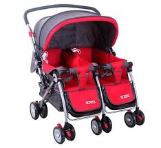 Twin Baby Stroller 703A Red