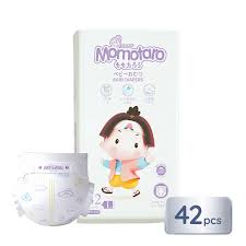 Momotaro Baby Diapers L – 42 pcs (Tape Type) | Soft & Long-Lasting Dryness