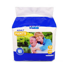 Thai Adult Pant Diaper Size-L 10PCS (90-140CM) (30-55 Inches)